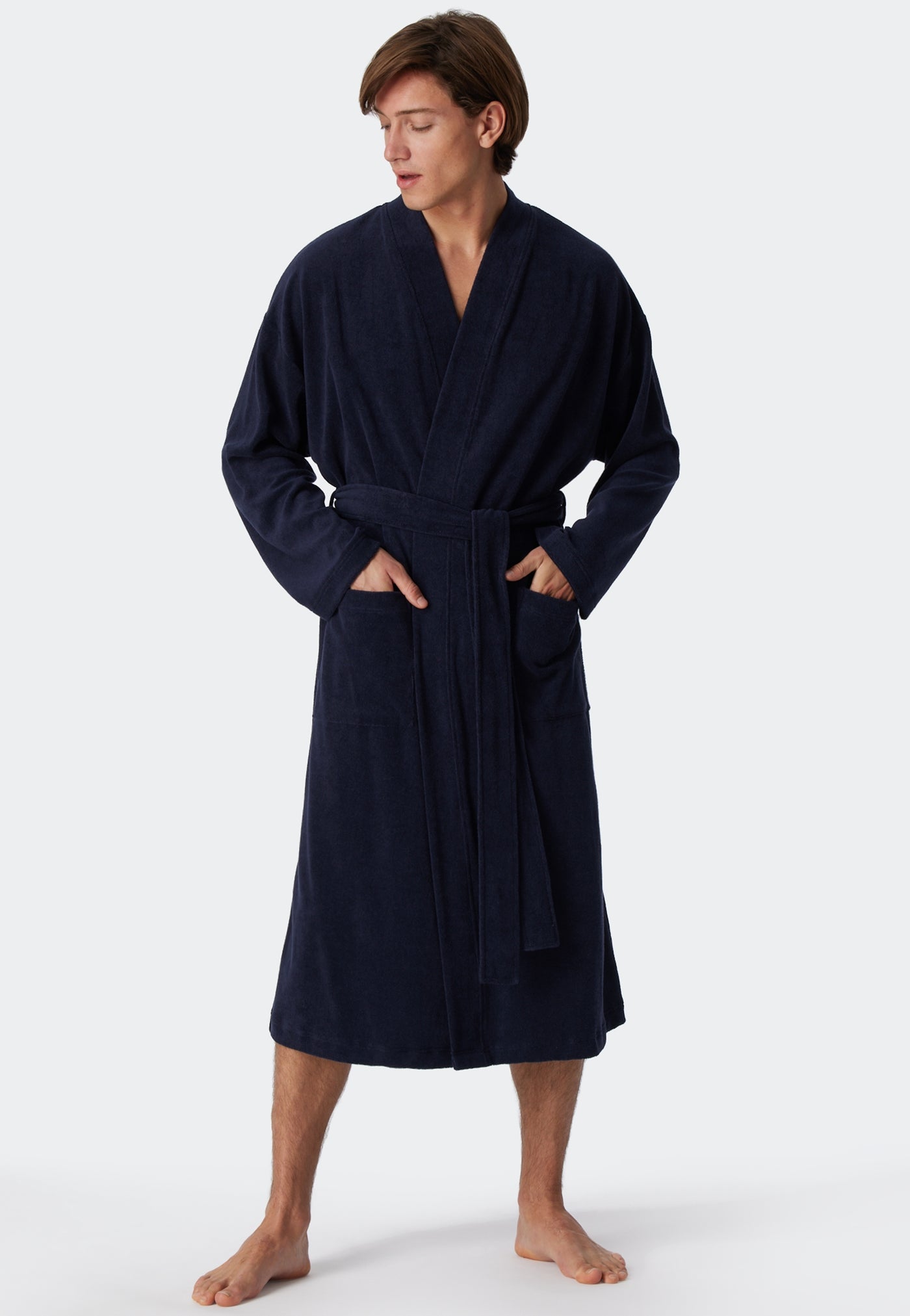 Schiesser - Feather Terry - Bathrobe Light Terry Cloth