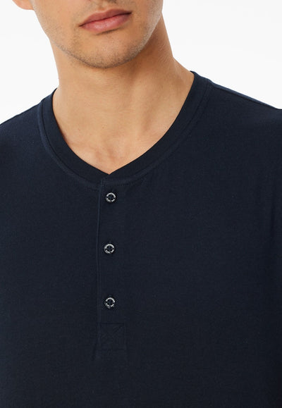 Schiesser - Mix&Relax - T-Shirt with button placket