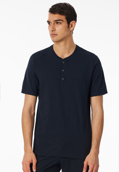 Schiesser - Mix&Relax - T-Shirt with button placket