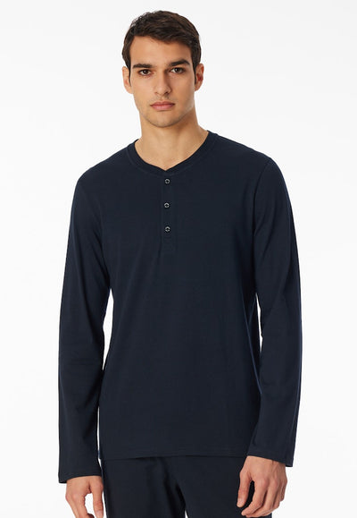 Schiesser - Mix&Relax - Long Sleeve Shirt with button placket