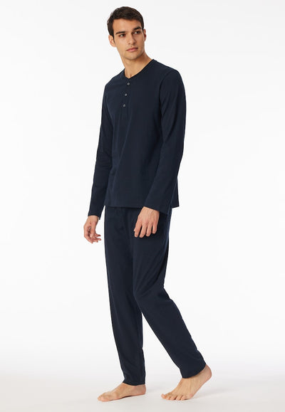 Schiesser - Mix&Relax - Long Sleeve Shirt with button placket