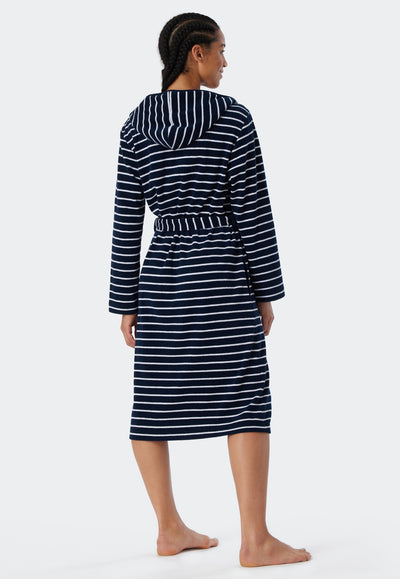 Schiesser -  Feather Terry - Bathrobe Light Terry Striped