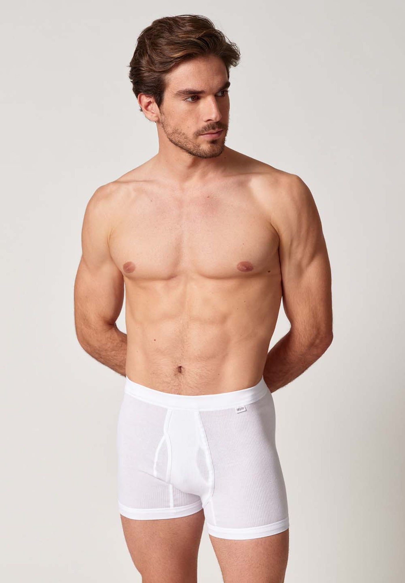HUBER hautnah - Cotton Double Rib - Pants With Fly