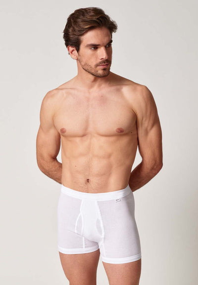 HUBER hautnah - Cotton Double Rib - Pants With Fly