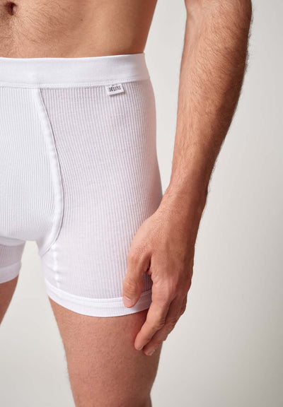HUBER hautnah - Cotton Double Rib - Pants With Fly