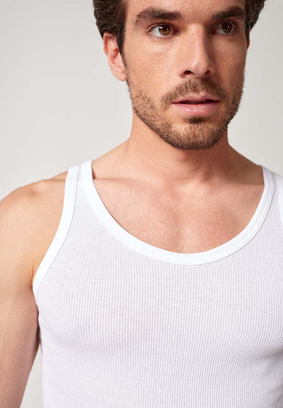 HUBER hautnah - Cotton Double Rib - Tank Top