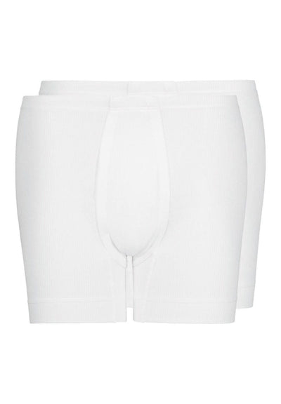HUBER hautnah - Cotton Double Rib - Pants With Fly 2 Pack