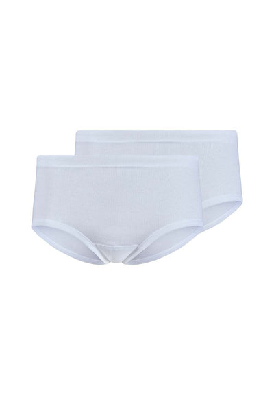 HUBER hautnah - Cotton Fine Rib - Midi Briefs 2 Pack