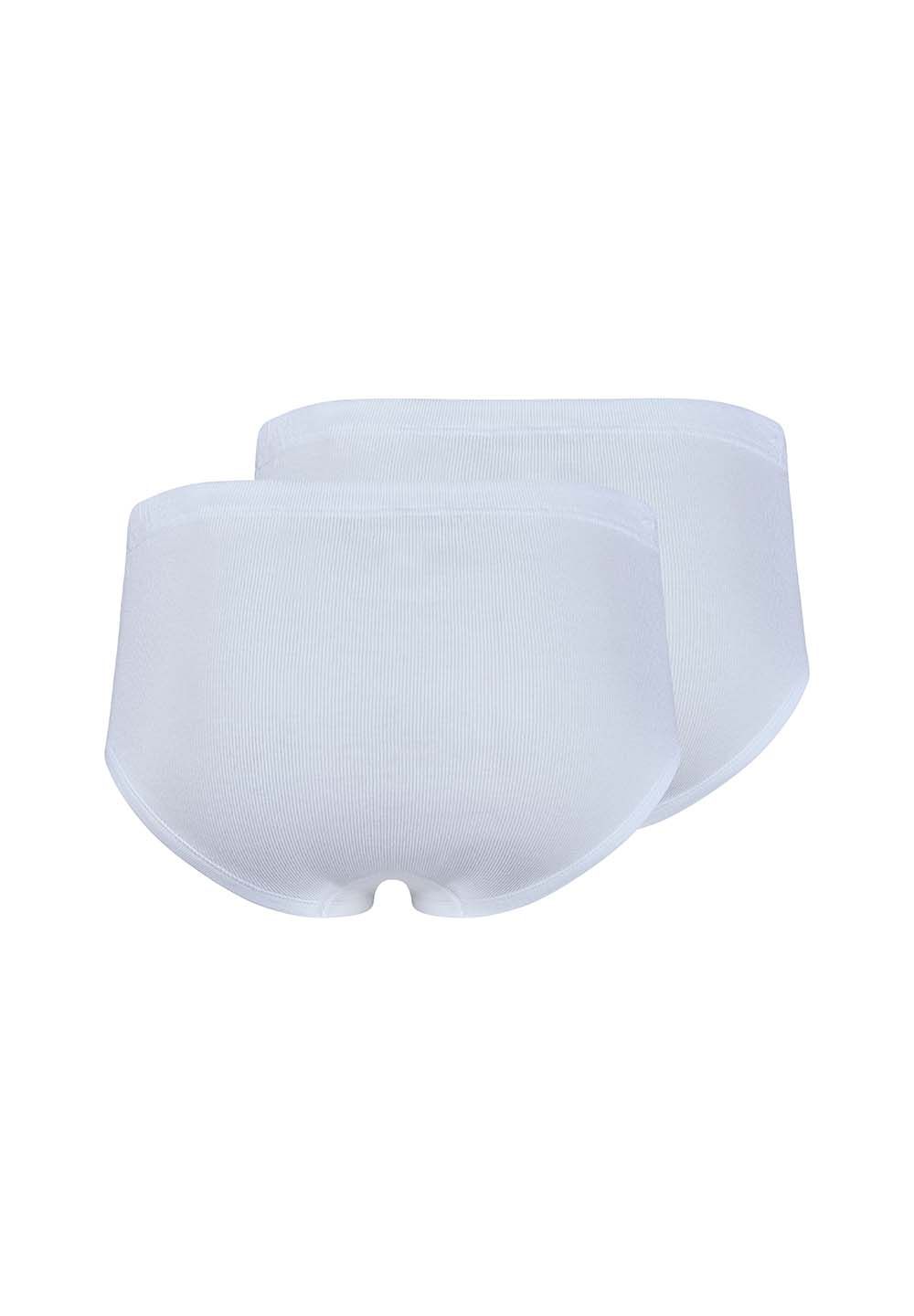 HUBER hautnah - Cotton Fine Rib - Midi Briefs 2 Pack