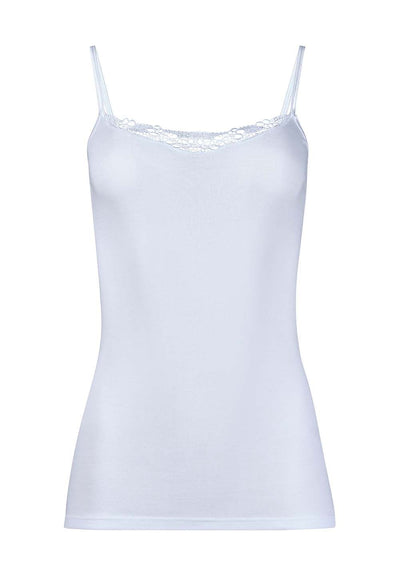 HUBER hautnah - Cotton Embroidery - Tank Top Spaghetti
