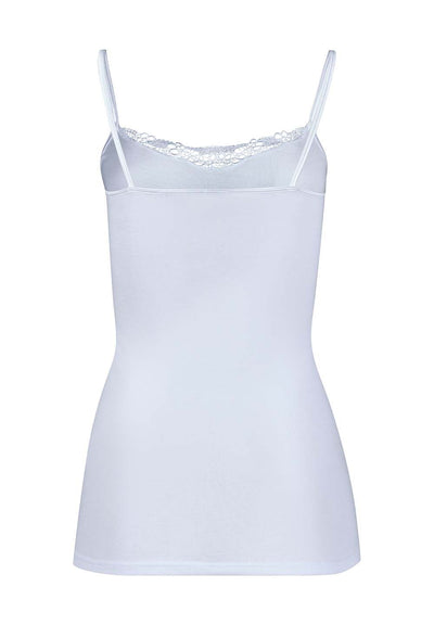 HUBER hautnah - Cotton Embroidery - Tank Top Spaghetti