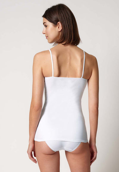 HUBER hautnah - Cotton Embroidery - Tank Top Spaghetti