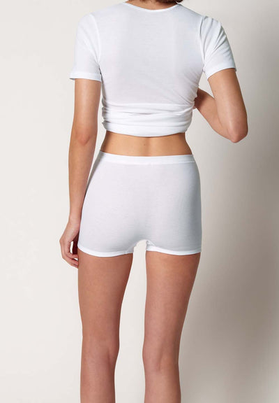 HUBER hautnah - Cotton Fine Rib - Maxi Briefs Short Leg