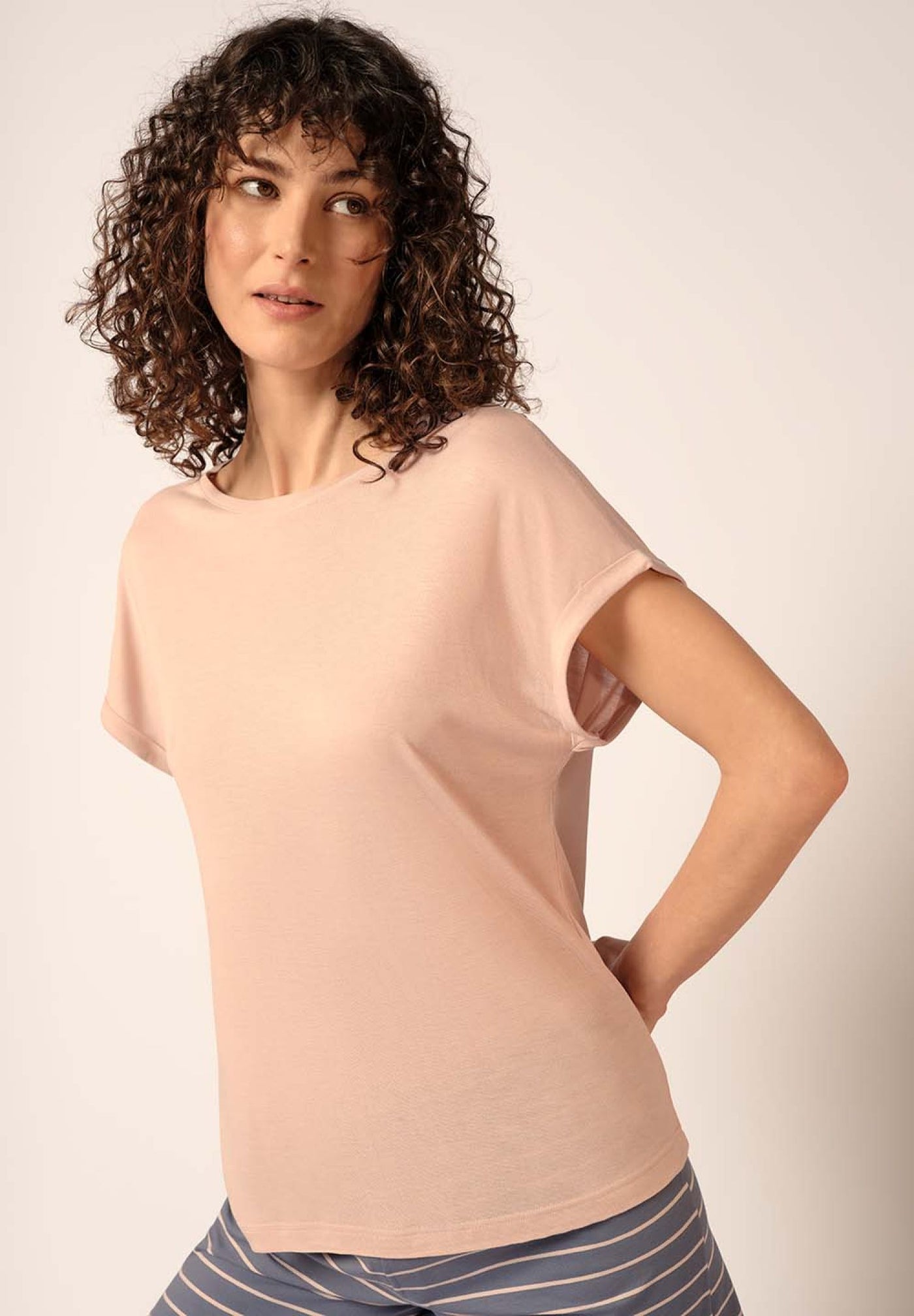HUBER hautnah - Night Basic Selection - Pajama Top Short