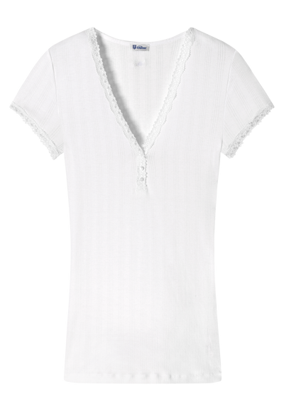 Schiesser Revival - Agathe - Short Sleeve Shirt 1/2 - NEW