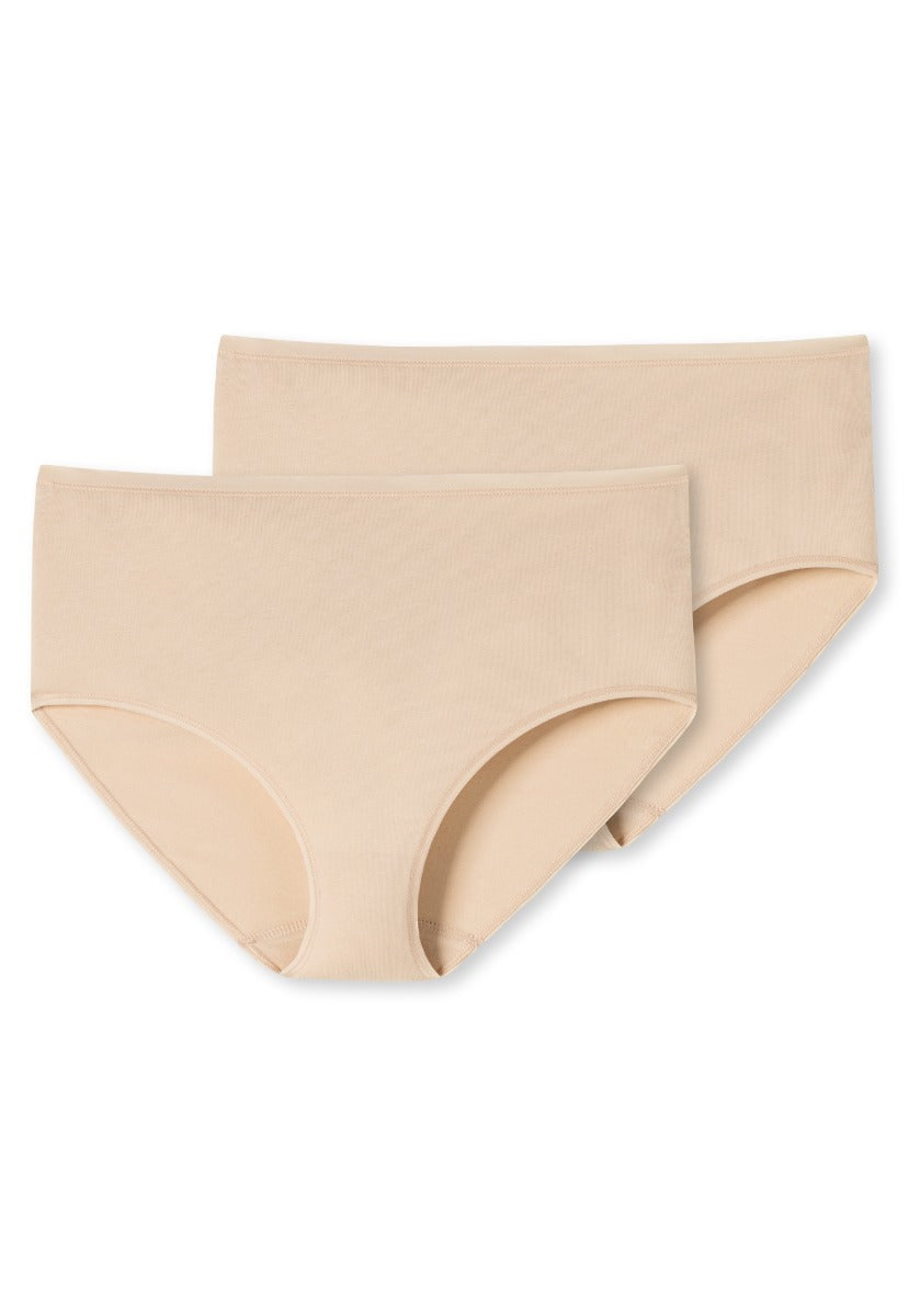 2 pack of white full briefs in organic cotton