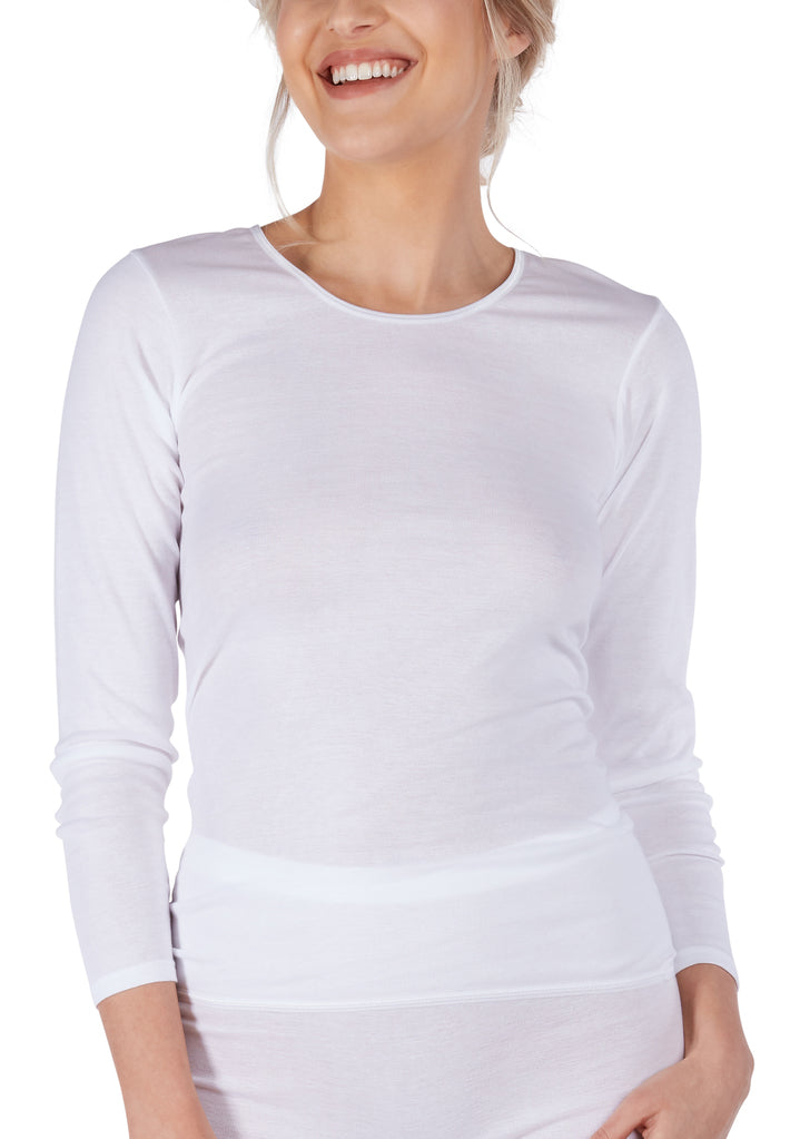 HUBER hautnah - Cotton Fine Rib - Long Sleeve Shirt