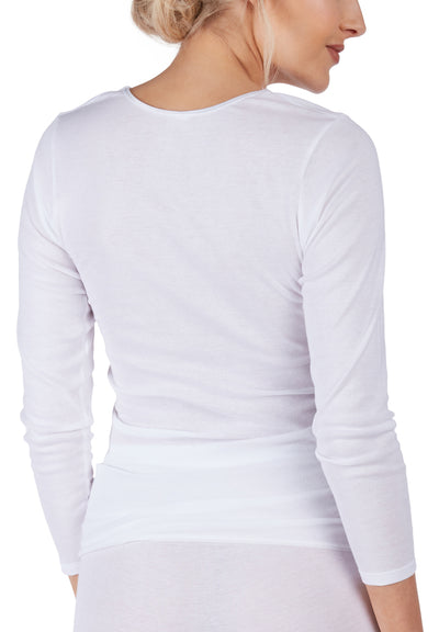 HUBER hautnah - Cotton Fine Rib - Long Sleeve Shirt