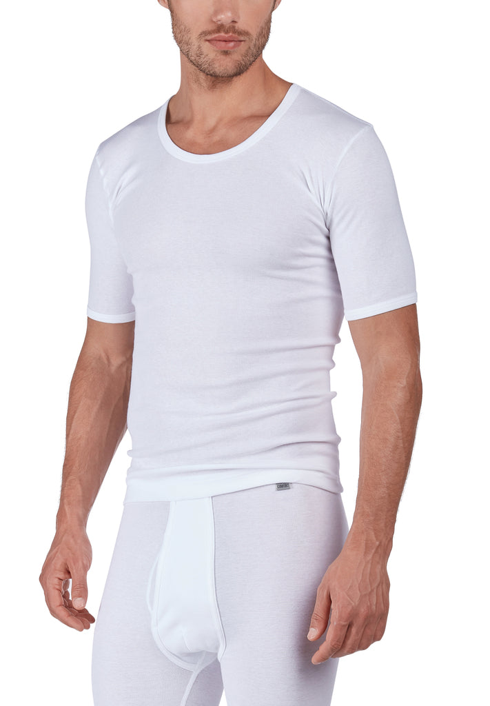 HUBER hautnah - Cotton Fine Rib - Shirt s/slv
