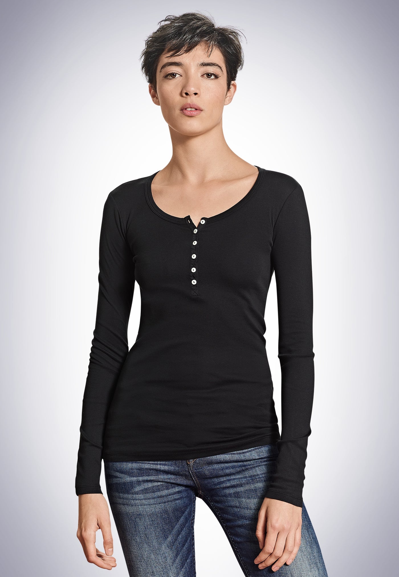 Schiesser Revival – Berta – Long Sleeve Shirt